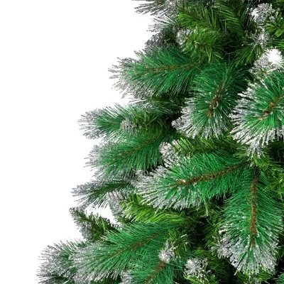 Northlight Two-Tone Spruce Pine Glitter Tip Medium Artificial Christmas Tree - 6' - Unlit 3 Northlight Two-Tone Spruce Pine Glitter Tip Medium Artificial Christmas Tree - 6' - Unlit - Image 3