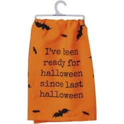 Primitives By Kathy Ready Since Last Halloween Kitchen Towel - 28" X 28"