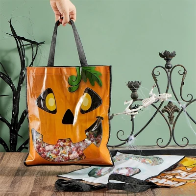 Joyfy Halloween Party Favors 3PCS Large See Through Tote Bags With Handles Trick Or Treat Bag Party Supplies For Candies Biscuits Cards 22.5" X 13.75" 7 Joyfy Halloween Party Favors 3PCS Large See Through Tote Bags With Handles Trick Or Treat Bag Party Supplies For Candies Biscuits Cards 22.5" X 13.75" - Image 7