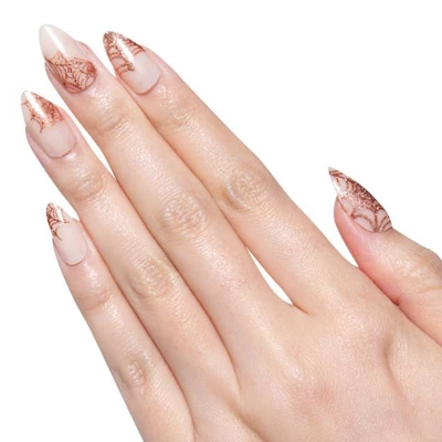 Olive & June Press-On Fake Nails - M Almond - Glitter Spiderwebs - 42ct 3 Olive & June Press-On Fake Nails - M Almond - Glitter Spiderwebs - 42ct - Image 3