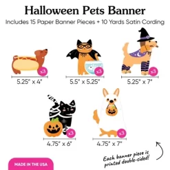 Big Dot Of Happiness Halloween Pets Garland Banner, Cat And Dog Costume Party Decorations Backdrop, 30 Feet Of Cord, 15 Paper Howlween Pet Shapes -Festival Store GUEST 4e1c0be3 c5b0 43a5 9390 f3ba052621b1