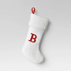 Knit Monogram Christmas Stocking White - Wondershop™ -Festival Store GUEST 4ea75af6 d100 43ce 8387 c8a92930fd94