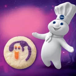 Pillsbury Ready-to-Bake Ghost Shape Sugar Cookies Dough - 9.1oz/20ct - Halloween