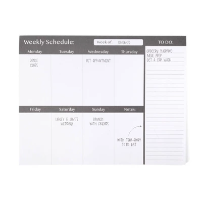 Stationery Pads Weekly Schedule - Bullseye's Playground™ 3 Stationery Pads Weekly Schedule - Bullseye's Playground™ - Image 3