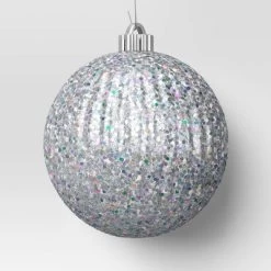 4ct 150mm Christmas Iridescent Glitter Ornament Set Sliver - Wondershop™ 5 4ct 150mm Christmas Iridescent Glitter Ornament Set Sliver - Wondershop™ -Festival Store GUEST 51750a29 0c71 4d08 a808 4a30e9f8dc26