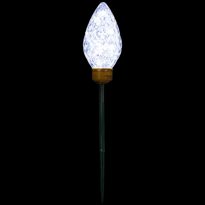 Northlight LED Lighted C9 Style Christmas Pathway Lawn Stakes - 3 Ft - Clear - 3-Count 5 Northlight LED Lighted C9 Style Christmas Pathway Lawn Stakes - 3 Ft - Clear - 3-Count - Image 5