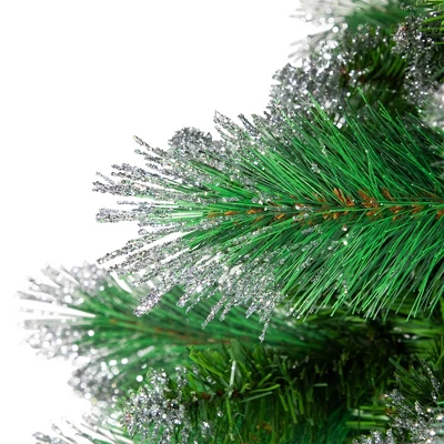 Northlight Two-Tone Spruce Pine Glitter Tip Medium Artificial Christmas Tree - 6' - Unlit 6 Northlight Two-Tone Spruce Pine Glitter Tip Medium Artificial Christmas Tree - 6' - Unlit - Image 6