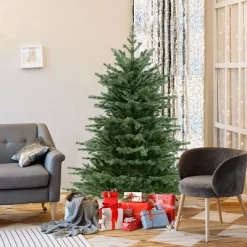 Costway 5 FT Artificial Christmas Tree With 1426 Lush PVC & PE Tips 200 LED Lights 14 Costway 5 FT Artificial Christmas Tree With 1426 Lush PVC & PE Tips 200 LED Lights -Festival Store GUEST 53bd372a 3cc0 4e82 bd55 e618212818d2