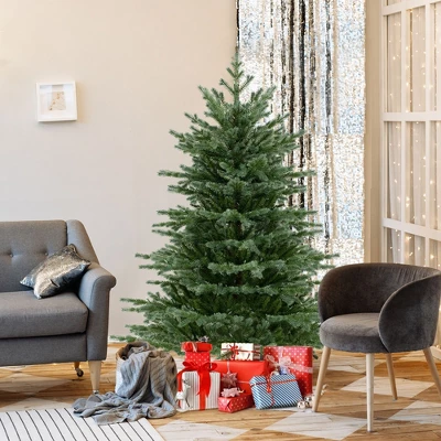 Costway 5 FT Artificial Christmas Tree With 1426 Lush PVC & PE Tips 200 LED Lights 3 Costway 5 FT Artificial Christmas Tree With 1426 Lush PVC & PE Tips 200 LED Lights - Image 3