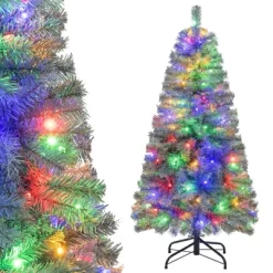Costway 4.5/6.5/7.5/9 FT Artificial Xmas Tree With 256/556/724/1168 Branch Tips 100/200/250/500 LED Lights 9 Lighting Modes -Festival Store GUEST 560691b7 c2da 47c6 9e94 0ba89934a3ad