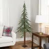 Northlight Pre-Lit Medium Alpine Artificial Christmas Tree - 6' - Clear LED Lights