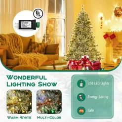 Costway 6/7.5/9 FT Artificial Christmas Tree With 360° Quick Power Connector 598/1086/1714 Pine Needles -Festival Store GUEST 59064b4a 0d7e 45ef a81c 32e8f291e65a