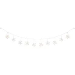 Northlight Twinkling Icicle Snowflake Christmas Lights - Clear - 8.6' White Wire - 100ct -Festival Store GUEST 59273345 0586 4094 8341 91ccaa9c5801
