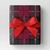 30” 90 Sq Ft Christmas Roll Wrap Tartan Plaid - Wondershop™
