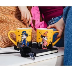 Silver Buffalo Disney Halloween Mickey And Minnie Mouse 14-Ounce Ceramic Mugs | Set Of 2 -Festival Store GUEST 5becaa8f 8b1f 4a19 a791 381eb96ab5df
