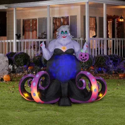 Gemmy Animated Projection Airblown Inflatable Ursula Disney, 6 Ft Tall, Black 1 Gemmy Animated Projection Airblown Inflatable Ursula Disney, 6 Ft Tall, Black