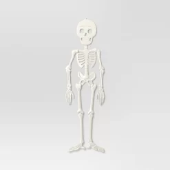59" 3D Skull Skeleton Traditional Bone Halloween Decorative Prop Off-White - Hyde And EEK! Boutique™