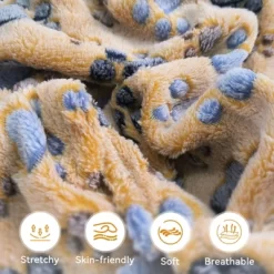 Paaaawaters Dog Fuzzy Velvet Pajamas, Dog Winter Clothes For Small Dogs Boy Girl, Pet Jumpsuit, Doggy Apparel