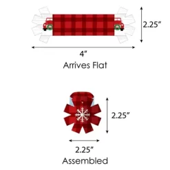 Big Dot Of Happiness Merry Little Christmas Tree - Red Truck Christmas Party Paper Napkin Holder - Napkin Rings - Set Of 24 -Festival Store GUEST 5d4b6efd b15f 4bc1 983d eedd14142fce