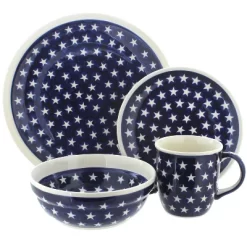 Blue Rose Polish Pottery Zaklady Dinnerware (16 PC) -Festival Store GUEST 5d56788d d43d 4754 b8e0 dc0b17322bcd