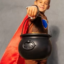 4E's Novelty 7.5" Halloween Plastic Cauldron, Durable Black Cauldron For Party Supplies, Large Halloween Candy Bowl, Perfect Halloween Decor -Festival Store GUEST 5e807969 6154 46c0 9805 473e5c9a40d1