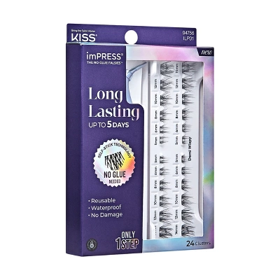 KISS Products ImPRESS Long Lasting Press-On Self Adhesive False Eyelashes - Demi Wispy - 25ct 9 KISS Products ImPRESS Long Lasting Press-On Self Adhesive False Eyelashes - Demi Wispy - 25ct - Image 9