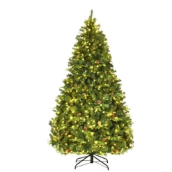 Costway 7Ft/7.5FT/8FT Pre-Lit Christmas Tree Hinged 460/540/600 Lights -Festival Store GUEST 6038ec90 c497 43d7 8d00 665807fed336