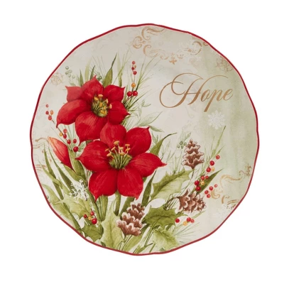 Set Of 4 Winter's Medley Dining Dessert Plates - Certified International 1 Set Of 4 Winter's Medley Dining Dessert Plates - Certified International