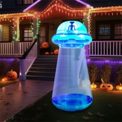 Joyfy 9 FT Tall Halloween Inflatable Outdoor Decoration, Inflatable UFO With Built-in LEDs For Halloween Party Yard Garden Lawn Outside Decoration -Festival Store GUEST 64132a43 470b 491c a803 bc04a416ffc3