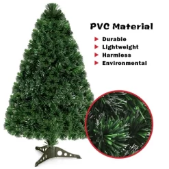 Costway Pre-Lit Fiber Optic Artificial PVC Christmas Tree Tabletop 3Ft -Festival Store GUEST 64df4555 548c 4918 9354 69987e96bbe9
