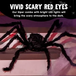 Joyfy 3pcs Halloween 63'' Hairy Huge Realistic Spiders, Indoor Outdoor And Yard Creepy Decor,Halloween Party Garden Haunted House Decorations 12 Joyfy 3pcs Halloween 63'' Hairy Huge Realistic Spiders, Indoor Outdoor And Yard Creepy Decor,Halloween Party Garden Haunted House Decorations -Festival Store GUEST 66edeb1d 0a0d 4f6d a90f 7500f6d51ac0