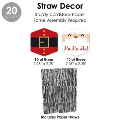 Big Dot Of Happiness Jolly Santa Claus - Christmas Party Favors And Cupcake Kit - Fabulous Favor Party Pack - 100 Pieces -Festival Store GUEST 6773341e d862 4934 b16c 9599f9220596