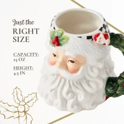 Spode Christmas Tree Santa Toby Mug - Festive Ceramic Coffee Mug With Decorative Santa Design - Ideal For Hot Beverages -Festival Store GUEST 6925a7a7 9d84 46a0 9f7e e1eb100ecf63