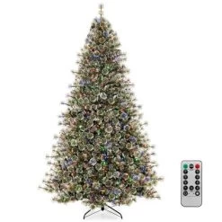 Costway 6/7.5/9 FT Artificial Christmas Tree With 360° Quick Power Connector 598/1086/1714 Pine Needles -Festival Store GUEST 6aa7d818 d0e0 4e39 b043 f0f70efbd832