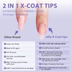 BTArtboxnails XCOATTIP® Press-On Nails -Natural - Medium Almond - 150ct -Festival Store GUEST 6b54ecf6 e24d 4f8f bb04 79dd0f160eb9