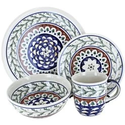 Blue Rose Polish Pottery Zaklady Dinnerware (16 PC) -Festival Store GUEST 6b69c468 95b4 4b74 a04b ad6f1bbeb49c
