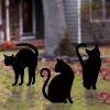 Fun World Funworld Black Cat Silhouettes Halloween Yard Décor | 3-Pack