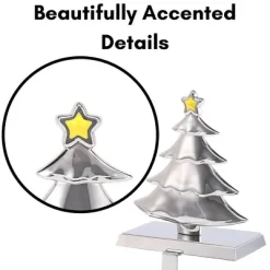 BIRDROCK HOME Christmas Stocking Holders For Mantel Set Of 4 - Reindeer, Snowman, Snowflake, Tree -Festival Store GUEST 6df1a8f1 7f03 4f10 920c 23681a92a0ff