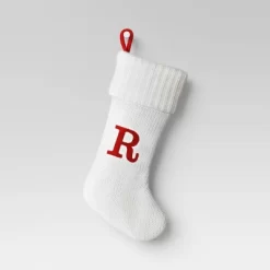 Knit Monogram Christmas Stocking White - Wondershop™ -Festival Store GUEST 6e320e2c 07c9 4338 8599 f769bd4a3910