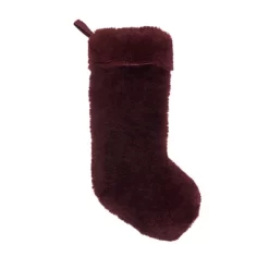 Saro Lifestyle Cozy Delight Lamb Fur Stocking -Festival Store GUEST 6e59da30 e7c2 4569 8839 cee90eb26095