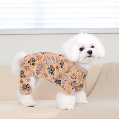Paaaawaters Dog Fuzzy Velvet Pajamas, Dog Winter Clothes For Small Dogs Boy Girl, Pet Jumpsuit, Doggy Apparel 6 Paaaawaters Dog Fuzzy Velvet Pajamas, Dog Winter Clothes For Small Dogs Boy Girl, Pet Jumpsuit, Doggy Apparel - Image 6