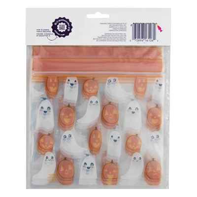 Wilton Halloween 20ct Ghost Resealable Treat Bags 3 Wilton Halloween 20ct Ghost Resealable Treat Bags - Image 3