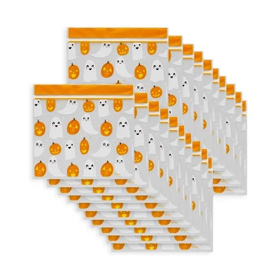 Wilton Halloween 20ct Ghost Resealable Treat Bags 2 Wilton Halloween 20ct Ghost Resealable Treat Bags - Image 2