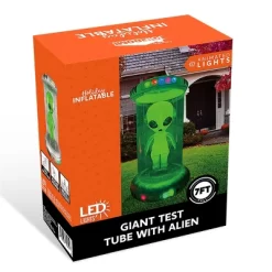 Joyfy 7 FT Halloween Inflatable Outdoor Decoration, Alien With Giant Test Tube Inflatable With Animated LEDs For Halloween Outdoor Lawn Yard Decor -Festival Store GUEST 730709a5 cde0 4384 acbd 2f21adebe05c