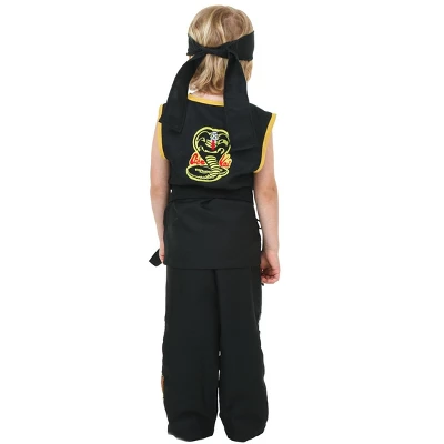 HalloweenCostumes.com Toddler Boy's Karate Kid Cobra Kai Halloween Costume | Toddler Karate Gi Outfit 5 HalloweenCostumes.com Toddler Boy's Karate Kid Cobra Kai Halloween Costume | Toddler Karate Gi Outfit - Image 5