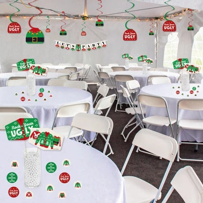 Big Dot Of Happiness Ugly Sweater - Holiday And Christmas Party Supplies Decoration Kit - Decor Galore Party Pack - 51 Pieces 2 Big Dot Of Happiness Ugly Sweater - Holiday And Christmas Party Supplies Decoration Kit - Decor Galore Party Pack - 51 Pieces - Image 2