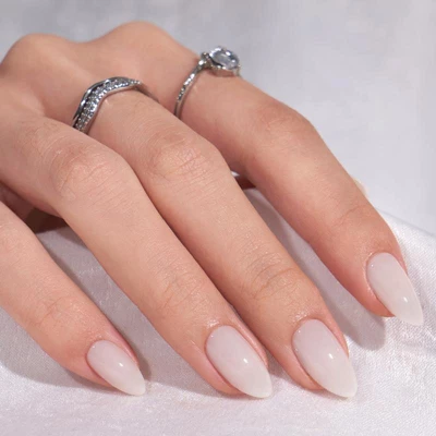 BTArtbox Press-On Nails - Cream Puff - S Almond - 32ct 2 BTArtbox Press-On Nails - Cream Puff - S Almond - 32ct - Image 2