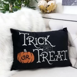 Halloween Ghost With Pumpkin Bucket Throw Pillow 18 Halloween Ghost With Pumpkin Bucket Throw Pillow -Festival Store GUEST 7696f3da acc2 4925 8c00 a69c050d7c45