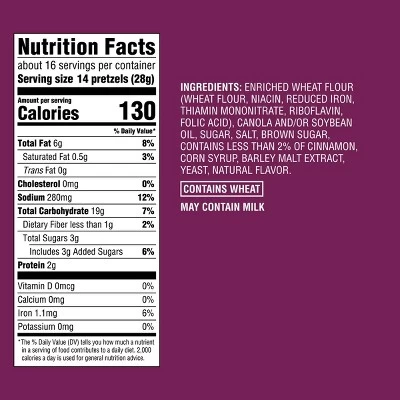 Fall Harvest Cinnamon Sugar Seasoned Pretzel Twists - 16oz - Good & Gather™ 3 Fall Harvest Cinnamon Sugar Seasoned Pretzel Twists - 16oz - Good & Gather™ - Image 3