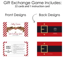 Big Dot Of Happiness Jolly Santa Claus - Christmas Party White Elephant Gift Exchange Game Scratch Off Cards - 22 Count -Festival Store GUEST 784b767b ec27 49c5 a8d9 0faa82758a01